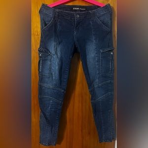 Blue Cargo-type Jeans